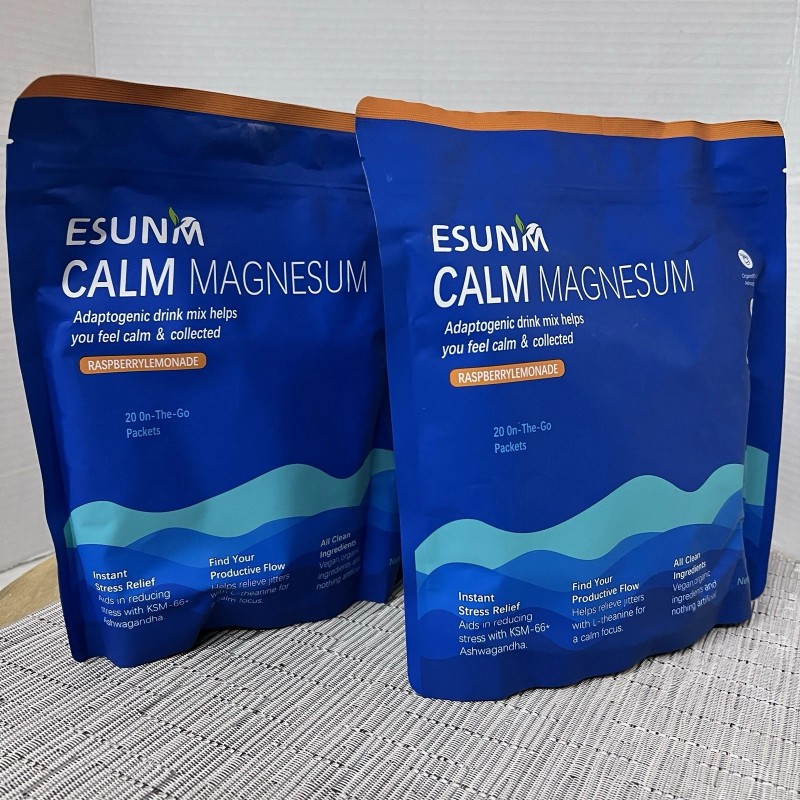 ESUNM 2x ESUNM CALM Magnesium Calming Drink Mix Raspberry Lemonade