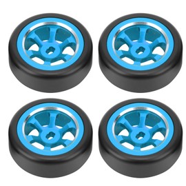 4pcs Aluminum Alloy Drift Tire RC Car Accessories Fit for Wltoys K969 K989 P929 1/28 RCBlue