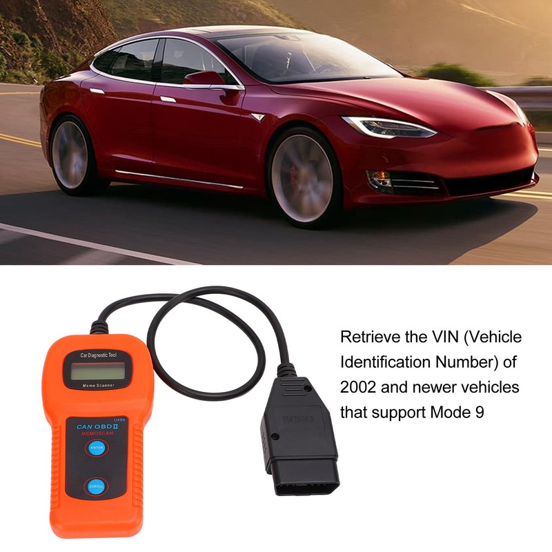 U480 Car OBD2 Diagnostic Scanner LCD Display 10‑12V DC Universal