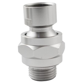 LQ Industrial Shower Head Universal Joint Brass Swing Ball Head Swivel Ball Adapter Compatible with Standard G1/2 Straight Thread Shower Head and Shower Arm