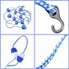 Swimming Pool Safety Float Line with Hooks Blue and White