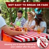Boao 6 Pcs Plastic Picnic Table Cover 72 x 30