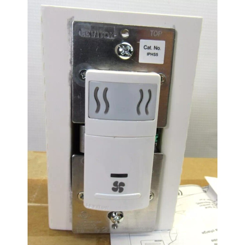 Leviton NEW Leviton IPHS5-1LW Humidity Sensor & Bath Fan Control