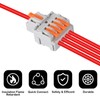 AITRIP 10Pcs Lever Wire Connectors, DIY Mini Quick Terminal Block