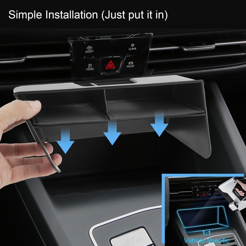 Coleya Centre Console Storage Box for VW Golf 8 8.5