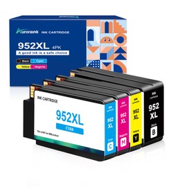 952XL Ink Cartridges Replacement for HP 952XL Ink Cartridges Combo Pack Compatible with HP Officejet Pro 8710 7740 8720 8210 8715 8702 7720 8730 8740 8700 Printer (4 Packs, Black Cyan Yellow Magenta)