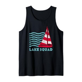 Lake Squad Sailboat Sailing Graphic Artwork Tank Top