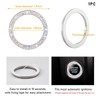 Bling Crystal Double Rhinestone Car Engine Start Decoration Ring, Sparkling
