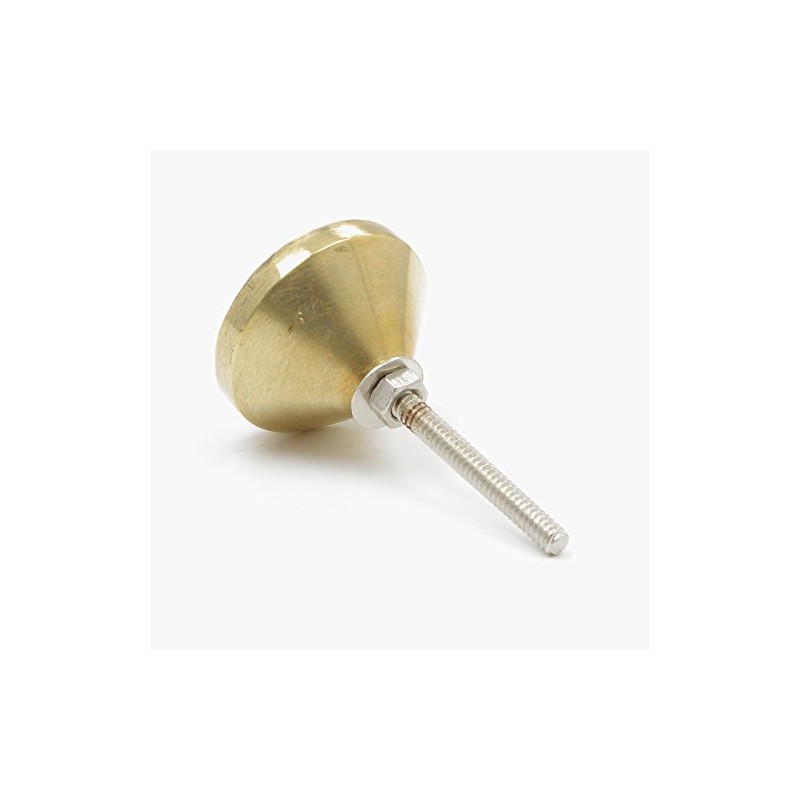 Handmade Inlay Pearl with Brass Body Mixed Media Knob, Pull,
