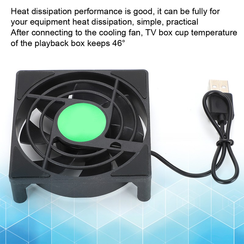 2pcs MINI Radiator Fan Player Box PC Router TV BOX