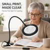 10X LED Magnifying Glass Desk Lamp with Clamp, 3 Color