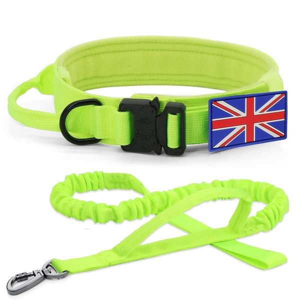 YoothBro K9 Military Dog Collar and Lead Set - Adjustable
