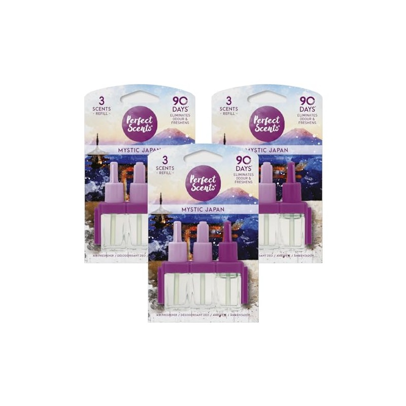 3 x Perfect Scents Plug In Air Freshener Refill Compatible