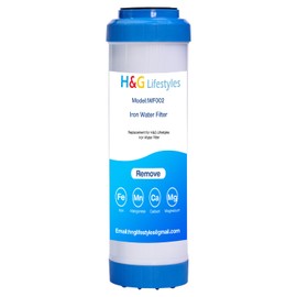 H&G Lifestyles Iron Garden Hose Filter Water Softener Replacement for Filling Hot Tub Pool Spa Iron Remover for Well Water Heavy Metal Iron Removal Up to 100,000 Gallons