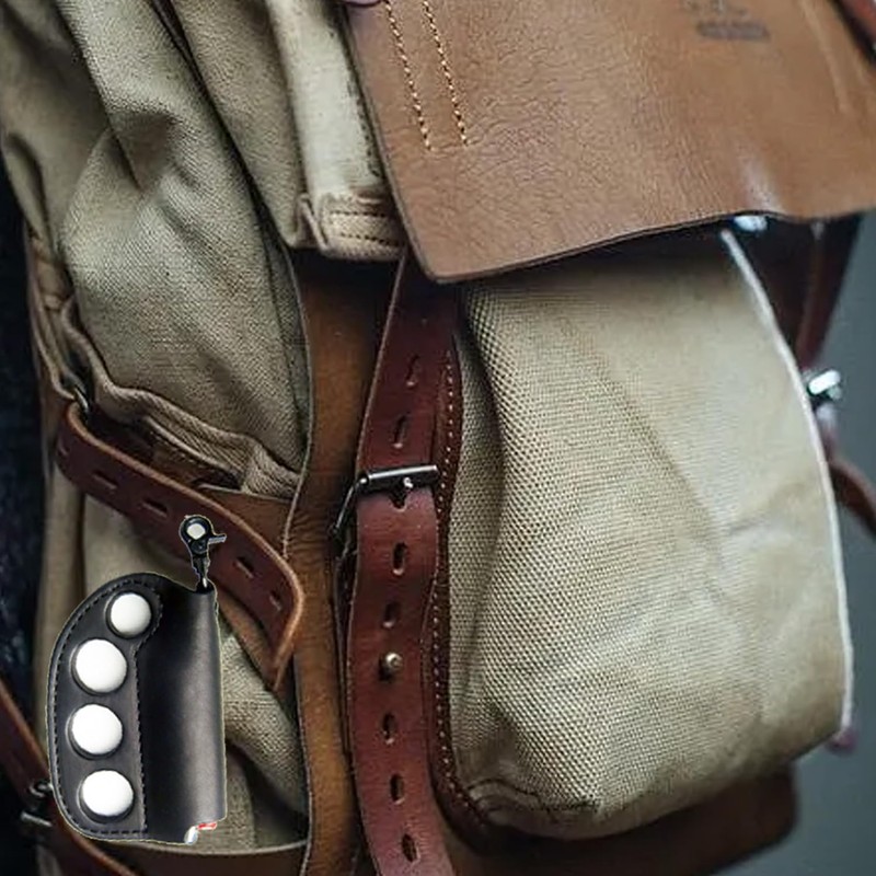 YEZILUU Leather Lighter Case - Protection Case & Keychain, Suitable