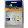 Leviton 15A GFCI USB Outlet 24W (4.8A) SmartlockPro Type A