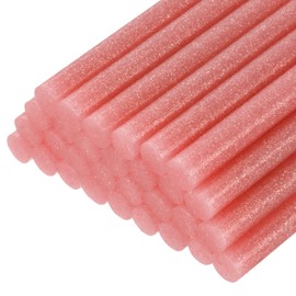 sourcing map Mini Hot Glue Gun Sticks 4-inch x 0.27-inch High Sticky Hot Glue Sticks for Glue Gun, Glitter Bright Red 30pcs
