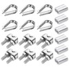 PATIKIL 18Pcs M5 304 Stainless Steel Wire Rope Kit, Wire
