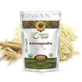 Organic Way Premium Ashwagandha Root Powder (Withania somnifera) - Anxiety & Stress Relief | Organic & Kosher Certified | Vegan | Non GMO & Gluten Free | USDA Certified | Origin - India (1 LBS)