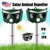 DONWELL 360° Solar Ultrasonic Pest Sensor Repellers Deterrent Animal Outdoor