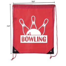 Mato & Hash Drawstring Bowling Bag | Bowling Cinch bags for Leagues and Parties!