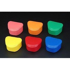 Plasdent CR2000-A Chroma Dental Retainer Boxes Assorted Colors 12/Pk