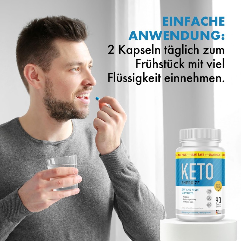 Keto Energize Capsules - For Men and Women - 90