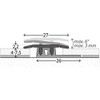 Profi-Design Transition Profile Aluminium 27 mm / 90 cm Brushed