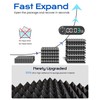 Sonicism 48 Pack Pyramid Sound Proof Foam Panels with Self-Adhesive,