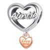 Ouroyea Love you Auntie Charm 925 Sterling Silver Pendant,Jewelry Beads