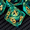 ARUOHHA DND Resin Dice Beholder's Dragon Eye Dice Liquid Core