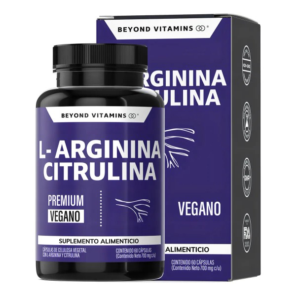 L - Arginina 1000mg Citrulina Beta Alanina Cafena (de Guaran)