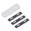 Leather Skiver 3 Blades Sturdy Durable Alloy Multipurpose Modern Black