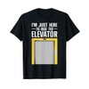 Cool Elevator Art For Men Women Elevator Inspector Installer T-Shirt