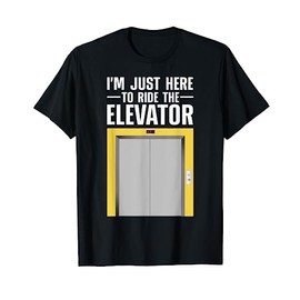 Cool Elevator Art For Men Women Elevator Inspector Installer T-Shirt