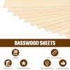 Riakrum 36 Pack Basswood Sheets Plywood Board Unfinished Wood Boards