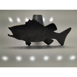 GroveCustoms Custom Cnc Raw Cut Bass Fish Tow Hitch Cover