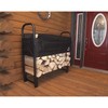 ShelterLogic 4' Adjustable Heavy Duty Outdoor Firewood Rack with Steel