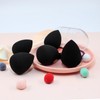 BEAKEY BEAKEY Makeup Sponge Set, 5 Pcs Black Foundation Blending