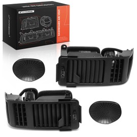 A-Premium 2PCS Air Vent Dash A/C Outlet Panel Assembly Compatible with Nissan Titan 2004-2015, Armada 2005-2006, Front Driver and Passenger Side, Black