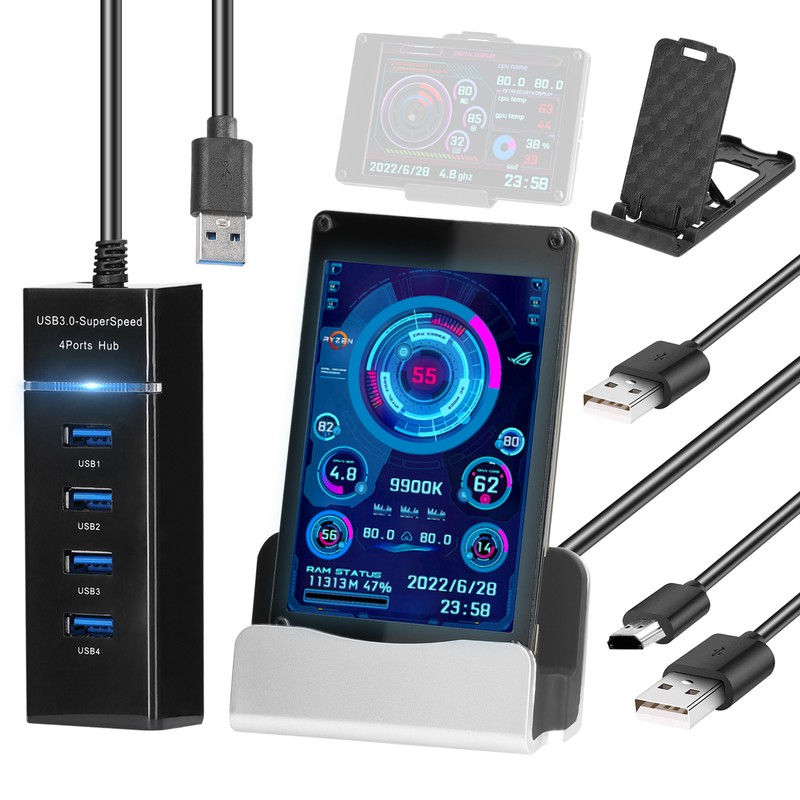 3.5 Inch IPS LCD Monitor Display Computers Monitor CPU GPU