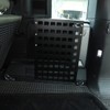 YIWANG Black Aluminum Alloy Car Trunk Storage Basket Organizer For