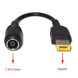 Lenovo New Lenovo Thinkpad Charger Power Adapter Round to Square Transfer Converter