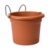 Elho Green Basics Potholder Allin1 Metal Planter, Mild Terra, 27
