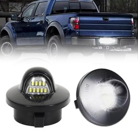 VANKUB LED License Plate Light for Fo-rd F150 F250 F350 F450 F550 Superduty Bronco Excursion Ranger Expedition Explorer Pickup Truck, F150 Bronco Ranger Led Rear Tag Lamp, 6000K White Lights, 2 PCS
