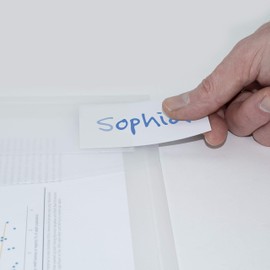 Rapesco 1629 A4+ ID Snap Folder - Clear - 5 Document Folders