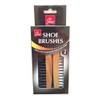 Jump Shoe Polishing Brushes 2 Pieces Pack Set, Black, NA