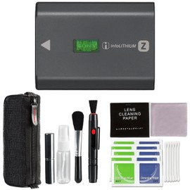 Sony NPFZ100 Z-Series Rechargeable Battery Compatible Camera & Cleaning Kit | NP-FZ100, Black