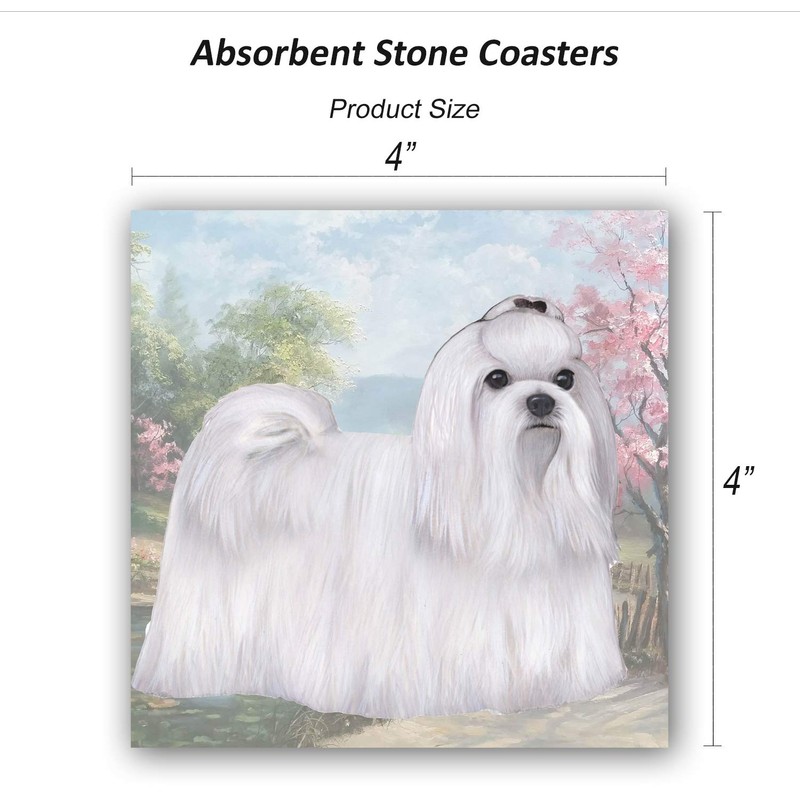 Maltese Tabletop Drink Coaster (1)