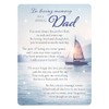 Graveside Memorial Card Remembrance Verse Plastic Coated Grave Graveside Card